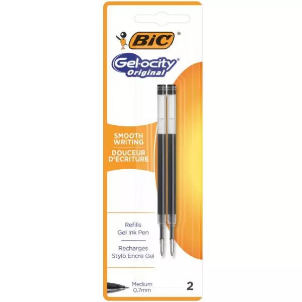 Náhradná náplň do gélového rollera BIC Gelocity čierna 2ks