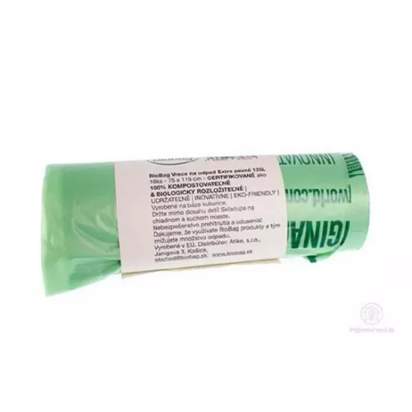 Vrecia BioBag na odpad 125 ℓ extra pevné 10 ks