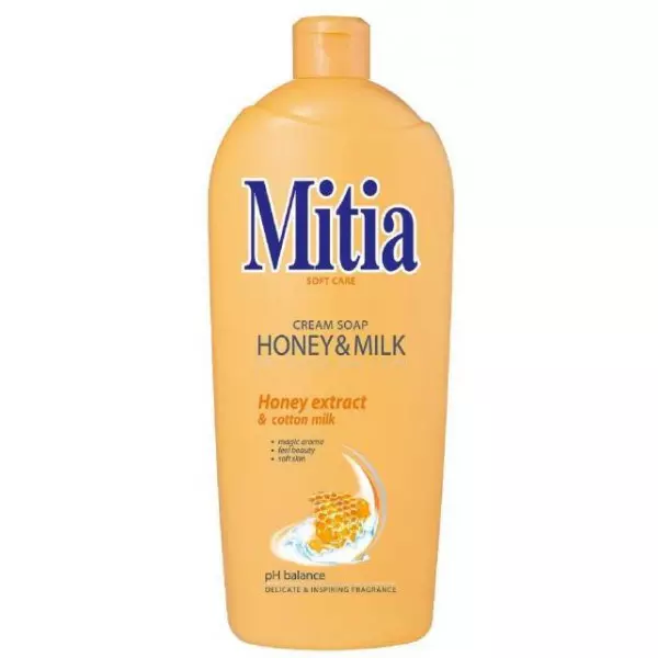 Mitia tekuté mydlo 1 l - Med&Mlieko