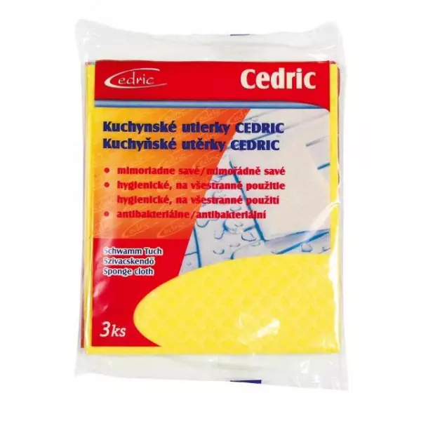 Kuchynská utierka z viskózy Cedric antibakteriálna 3 kusy