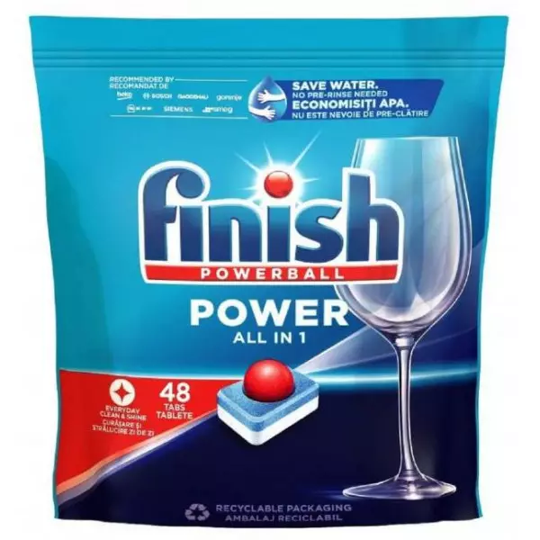 Finish tablety do umývačky riadu All in1 (48 ks)
