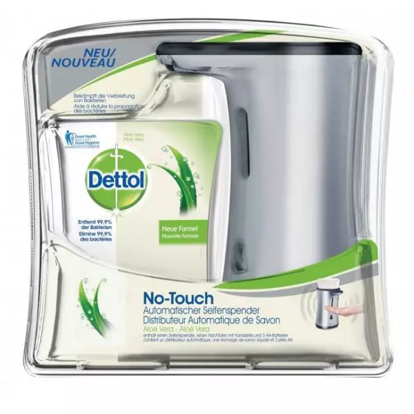 Dettol bezdotykový dávkovač s náplňou 250 ml - Aloe Vera