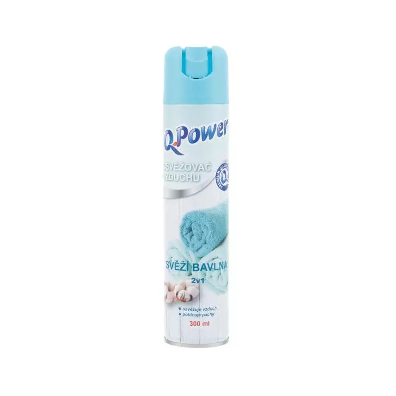 Q-Power osviežovač v spreji 300 ml Bavlna Q-Power osviežovač v spreji 300 ml Bavlna