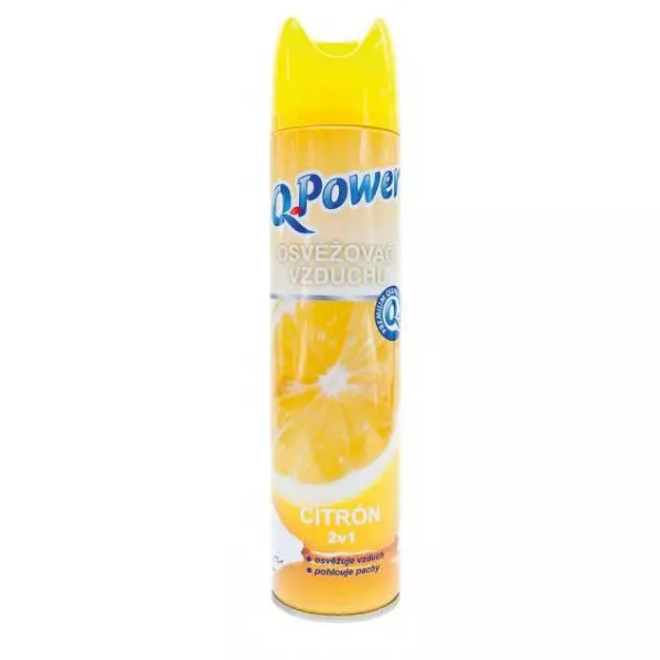 Q-Power osviežovač v spreji 300 ml - Citrón