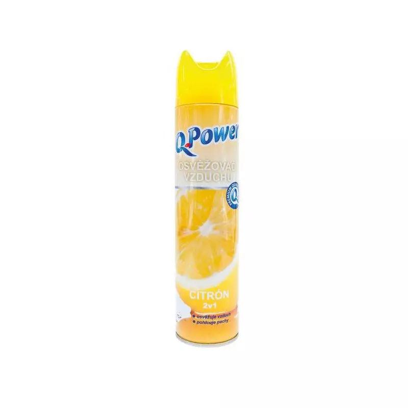 Q-Power osviežovač v spreji 300 ml - Citrón Q-Power osviežovač v spreji 300 ml - Citrón