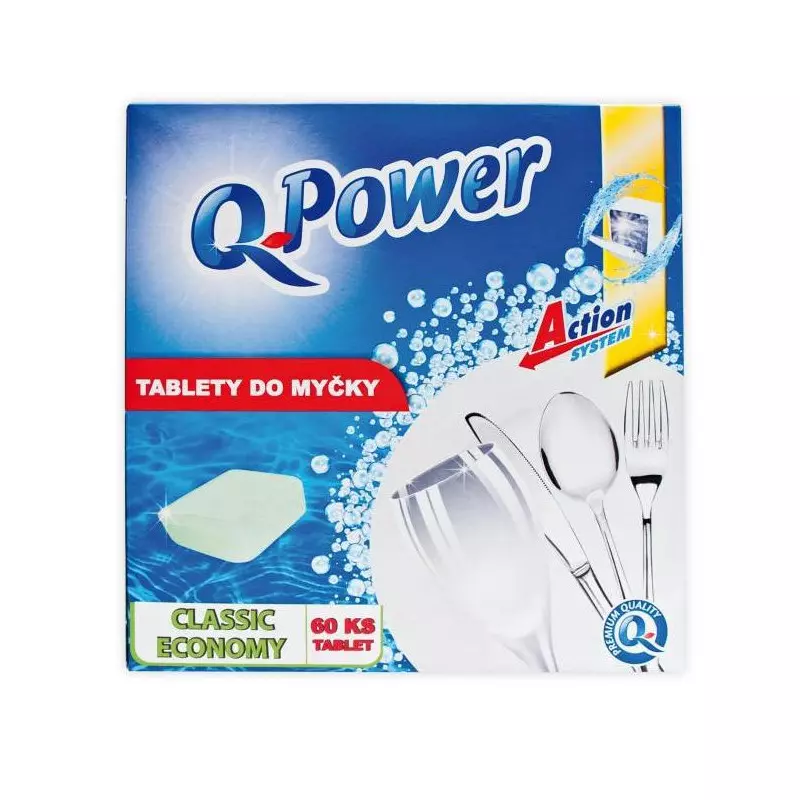 Q-Power tablety do umývačky riadu Economy 60 kusov Q-Power tablety do umývačky riadu Economy 60 kusov