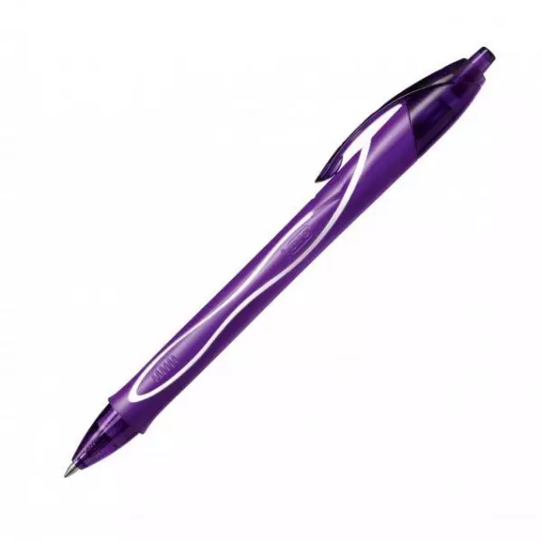 Gélové pero Bic Gelocity Quick Dry fialové