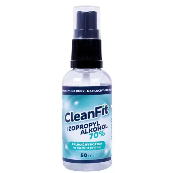 CleanFit dezinfekčný roztok IZOPROPYL 70% s rozprašovačom 50 ml