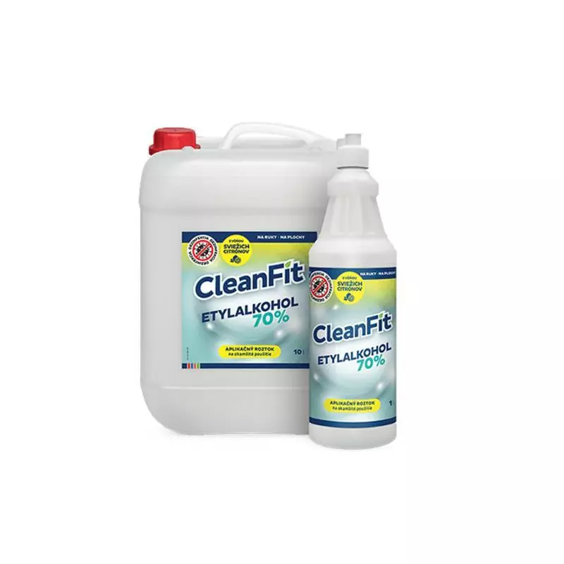 CleanFit dezinfekčný roztok Etylalkohol 70% citrus 10 l CleanFit dezinfekčný roztok Etylalkohol 70% citrus 10 l