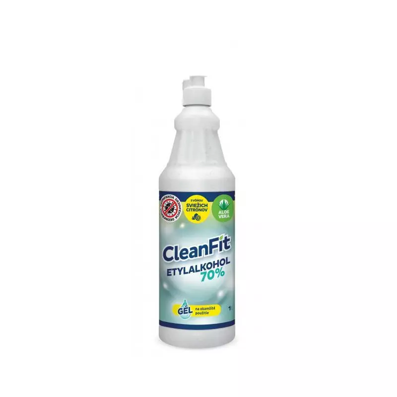 CleanFit dezinfekčný gél 70% citrus na ruky 1 l+ rozprašovač ZDARMA CleanFit dezinfekčný gél 70% citrus na ruky 1 l+ rozprašovač ZDARMA