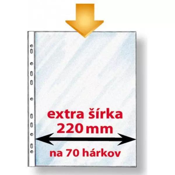 Euroobal Karton PP economy A4 maxi extra široký 50mic 50ks