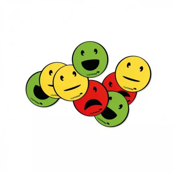 Magnety Emoticon s priemerom 50mm, mix 6 ks