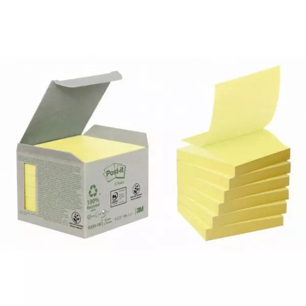 Z-Bločky Post-it recyklované 76x76mm žlté