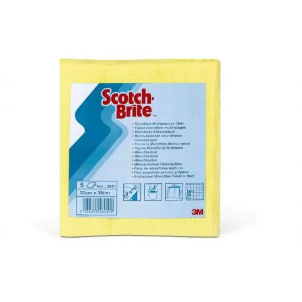 Utierka z mikrovlákna Scotch-Brite 2030 žltá 5ks