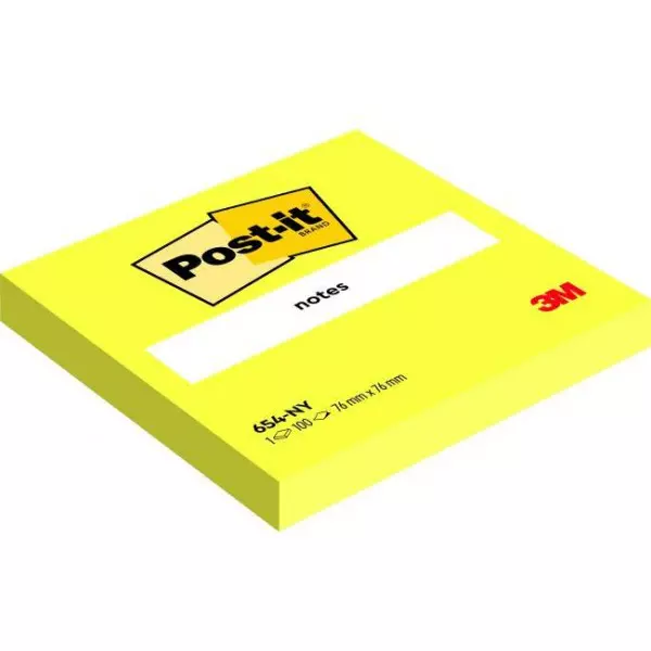 Bloček Post-it 76x76 žltý 6x 100 lístkov