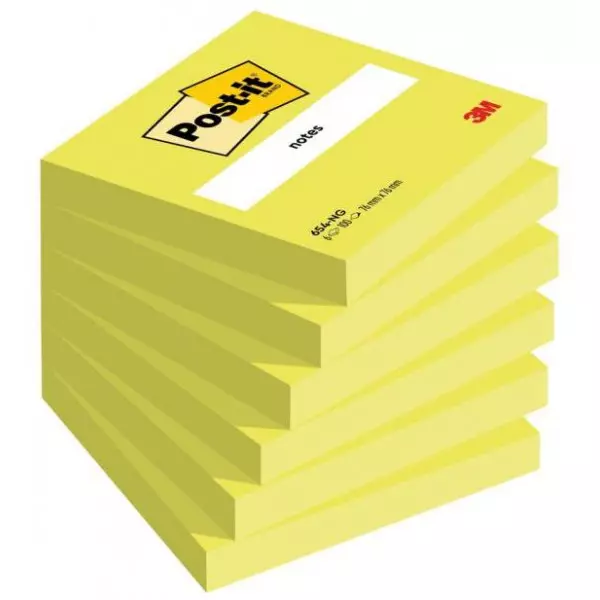 Bloček Post-it 76x76 zelený 6 x 100 lístkov