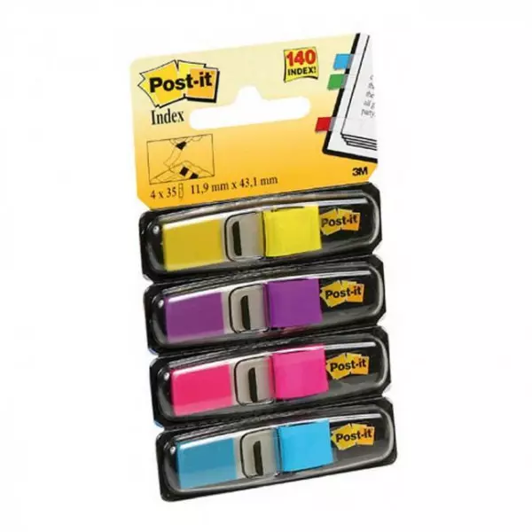 Post-it index úzky11,9x43,1 neónové