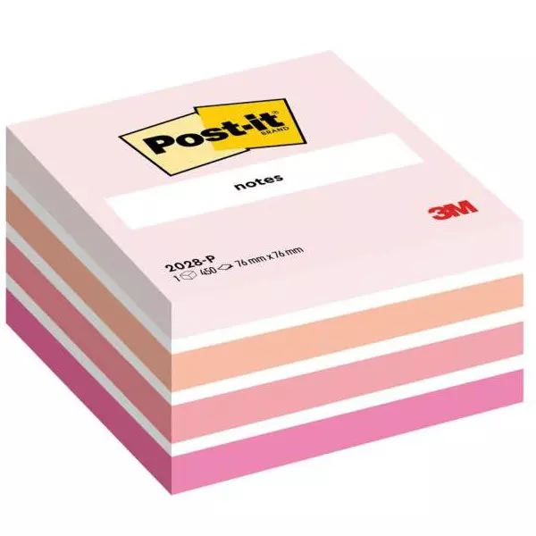 Bloček kocka Post-it 76x76 ružová