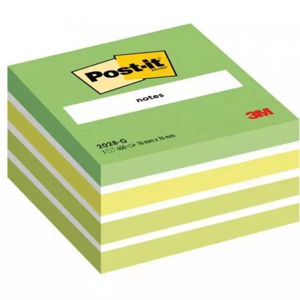 Bloček kocka Post-it 76x76 zelená