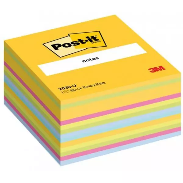 Bloček kocka Post-it 76x76 mix farieb
