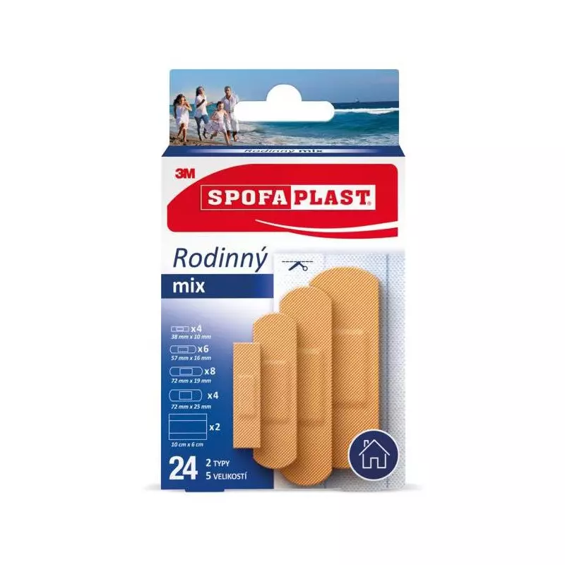 3M Spofaplast Rodinný Mix 603, 24 ks 3M Spofaplast Rodinný Mix 603, 24 ks