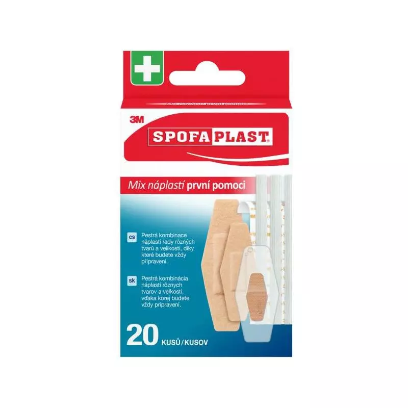 3M Spofaplast Náplasti prvej pomoci 607, mix, 20 ks 3M Spofaplast Náplasti prvej pomoci 607, mix, 20 ks