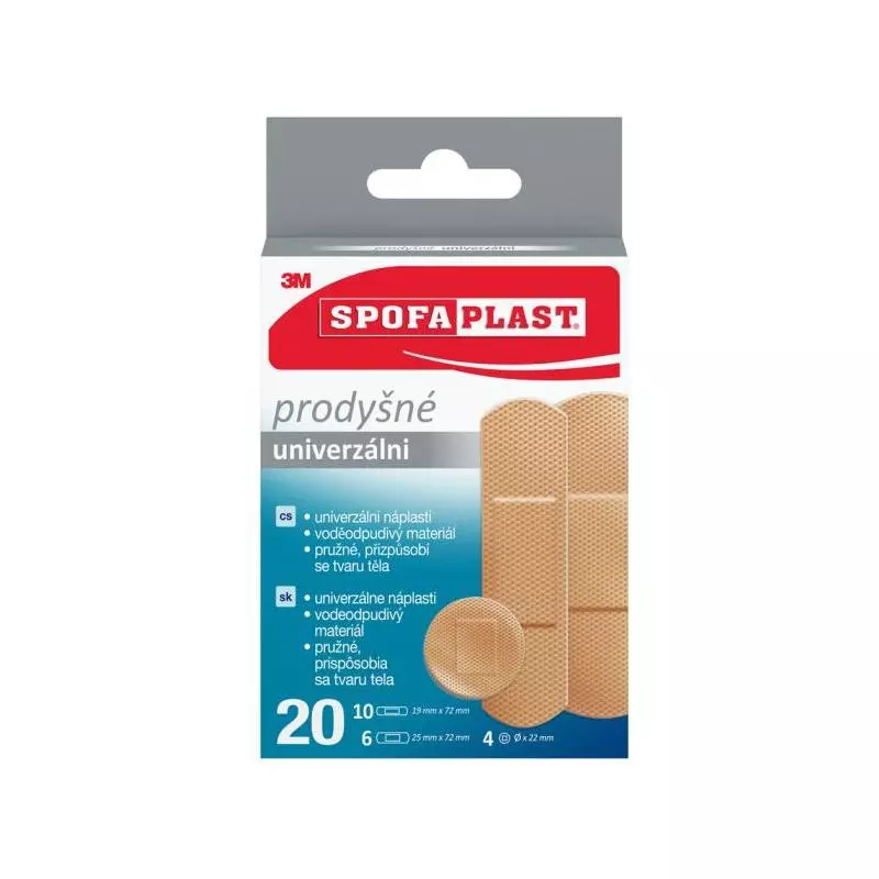3M Spofaplast 176N Univerzálne náplasti, mix, 20ks 3M Spofaplast 176N Univerzálne náplasti, mix, 20ks
