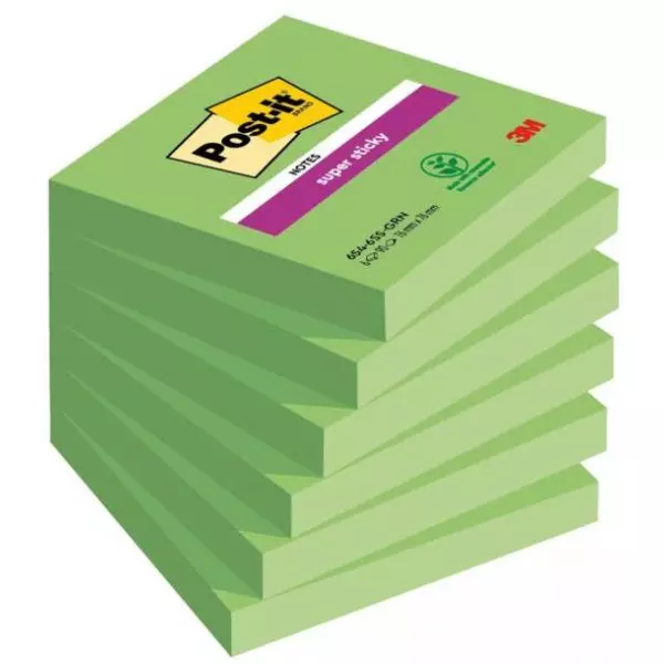 Bločky Post-it Super Sticky zelené 76x76mm