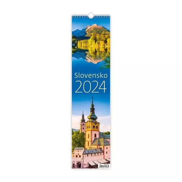 Nástenný kalendár Slovensko - viazanka 2024