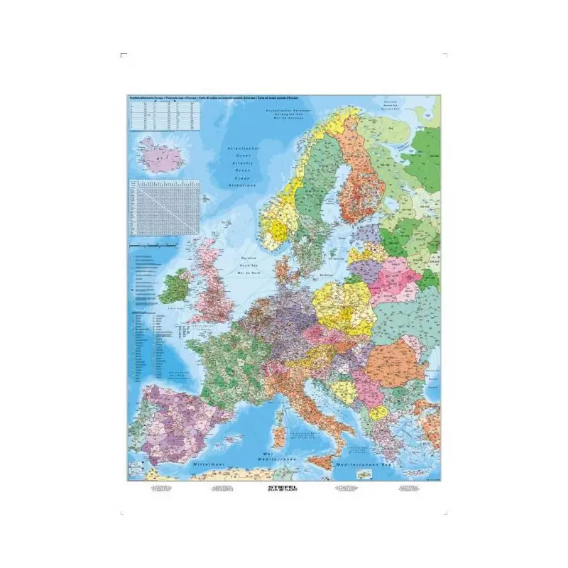 Mapa Európa PSČ Mapa Európa PSČ