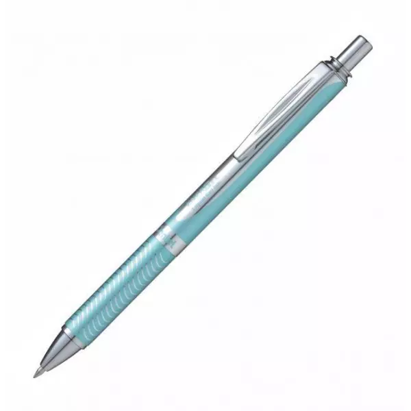 Gélový roller Pentel Energel Steel, svetlo modrý