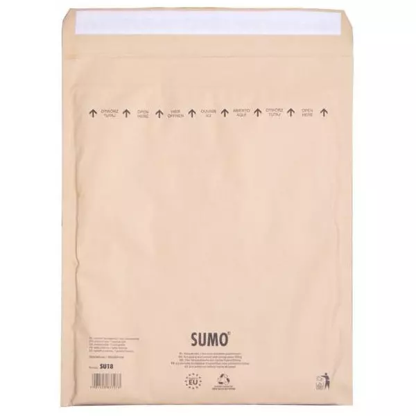 Bublinkové obálky recyklované SUMO 28,5x36cm hnedé