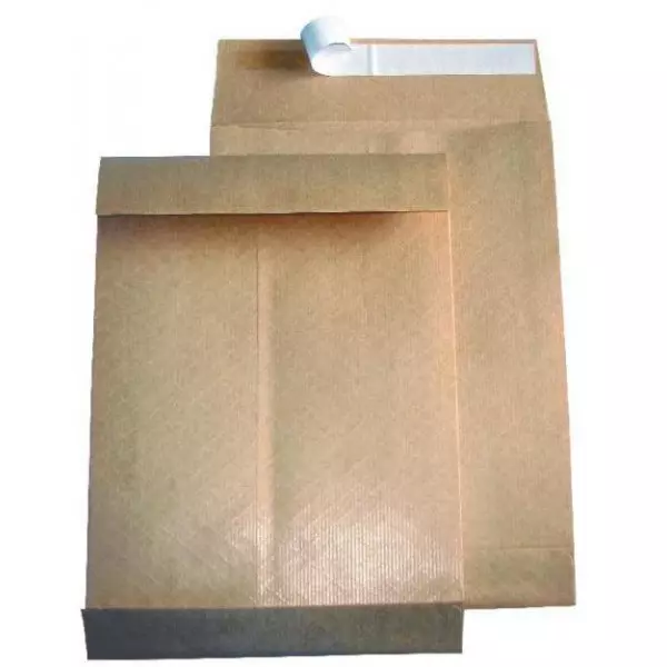 Taška B4 s X dnom a textilnou výstužou 100g, 250 x 353 mm hnedá