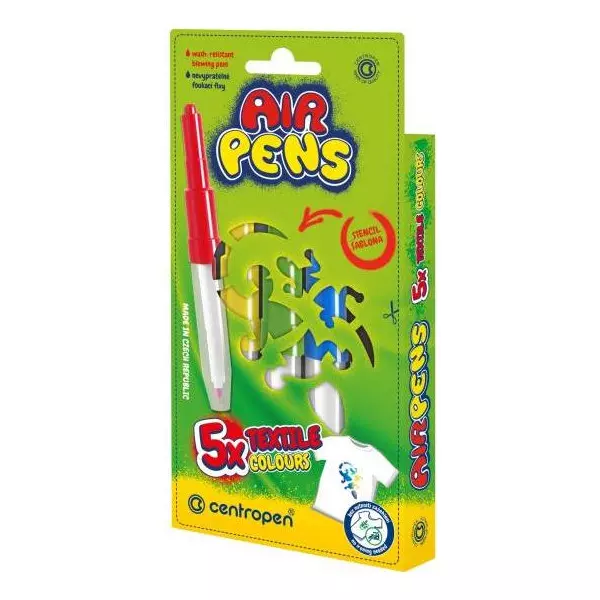 Fúkacie fixky na textil Centropen 5f