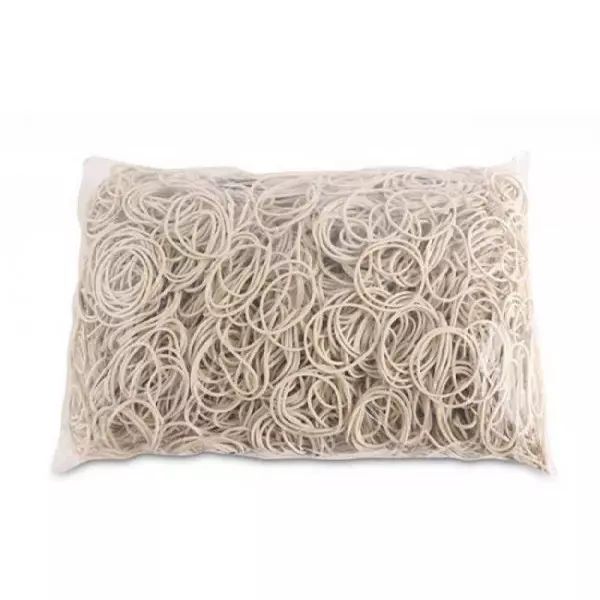 Gumičky Office Products 40mm 1kg biele