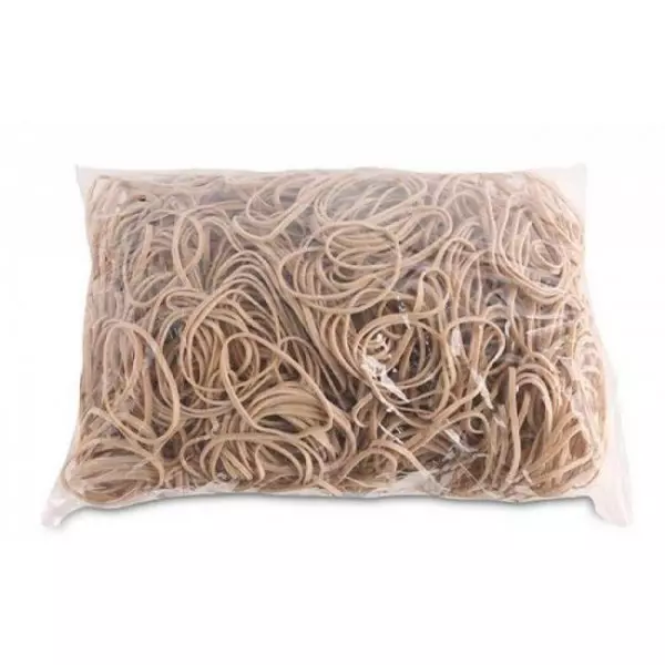 Gumičky Office Products 50mm 1kg prírodná farba