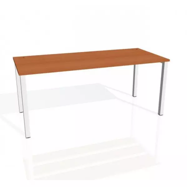 Pracovný stôl Uni, 180x75,5x80 cm, čerešňa/sivá