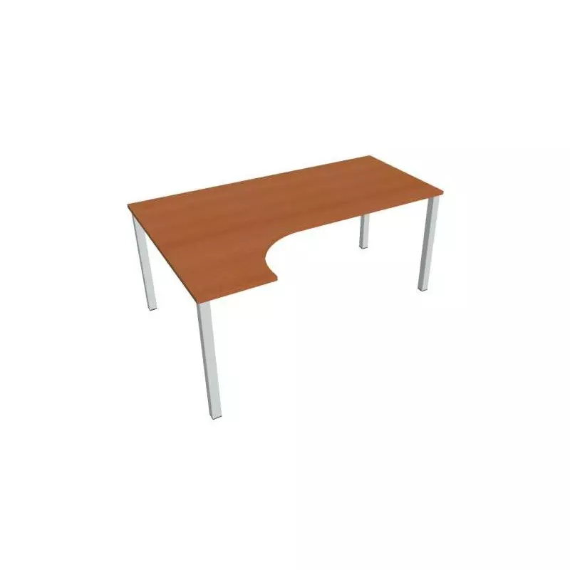 Pracovný stôl Uni, ergo, pravý, 180x75,5x120 cm, čerešňa/sivá Pracovný stôl Uni, ergo, pravý, 180x75,5x120 cm, čerešňa/sivá
