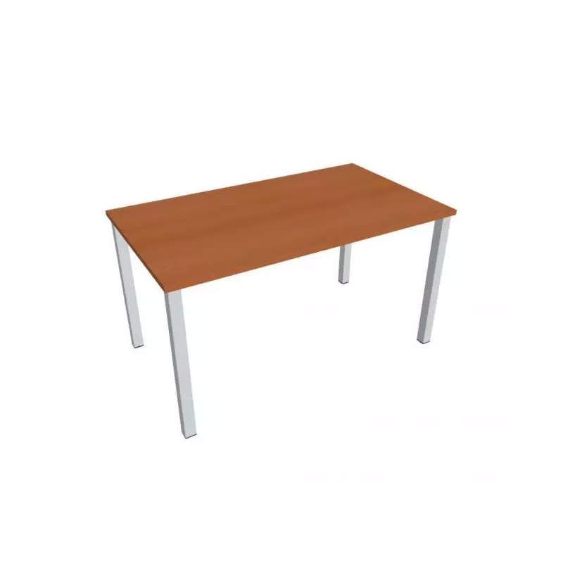 Rokovací stôl Uni, 140x75,5x80 cm, čerešňa/sivá Rokovací stôl Uni, 140x75,5x80 cm, čerešňa/sivá