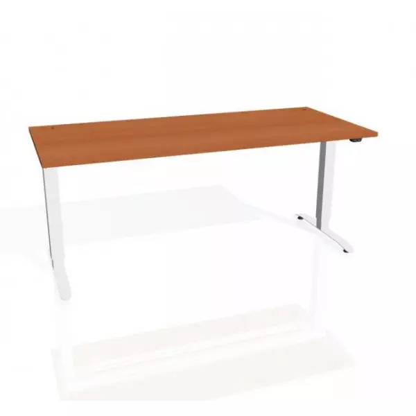 Pracovný stôl Motion, ZO, 2S, 180x70,5-120,5x80 cm, čerešňa/sivá