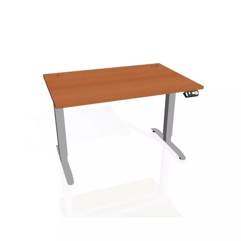 Pracovný stôl Motion, PO, 2S, 180x70,5-120,5x80 cm, čerešňa/sivá Pracovný stôl Motion, PO, 2S, 180x70,5-120,5x80 cm, čerešňa/sivá
