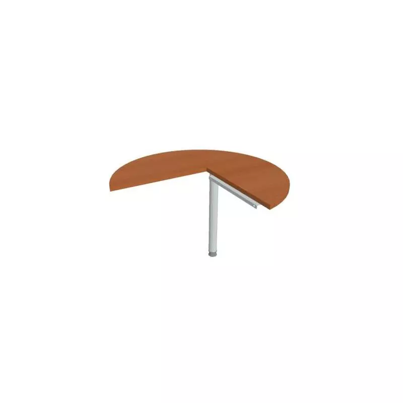 Doplnkový stôl Cross, ľavý, 100x75,5x(60x60) cm, čerešňa/kov Doplnkový stôl Cross, ľavý, 100x75,5x(60x60) cm, čerešňa/kov