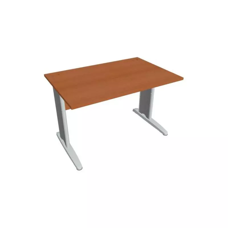 Pracovný stôl Cross, 120x75,5x80 cm,čerešňa/kov Pracovný stôl Cross, 120x75,5x80 cm,čerešňa/kov