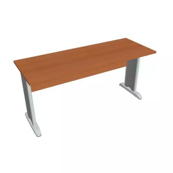 Pracovný stôl Cross, 160x75,5x60 cm, čerešňa/kov