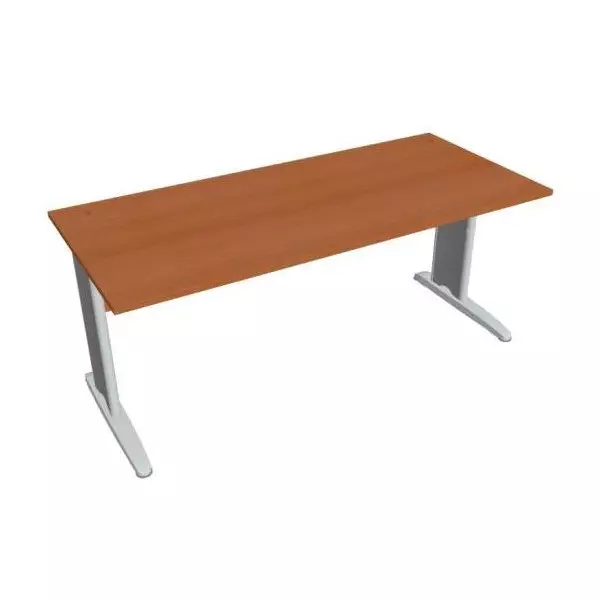 Pracovný stôl Cross, 180x75,5x80 cm, čerešňa/kov