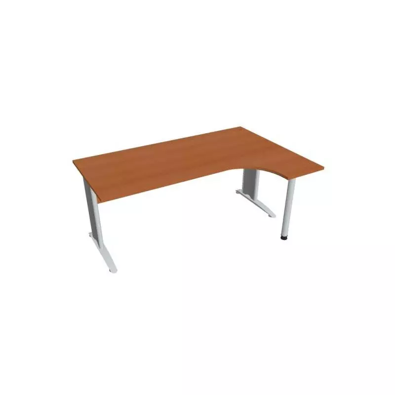 Pracovný stôl Cross, ergo, ľavý, 180x75,5x120 cm, čerešňa/kov Pracovný stôl Cross, ergo, ľavý, 180x75,5x120 cm, čerešňa/kov
