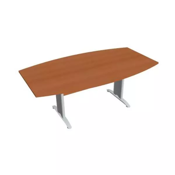 Rokovací stôl Cross, 200x75,5x110 cm, čerešňa/kov