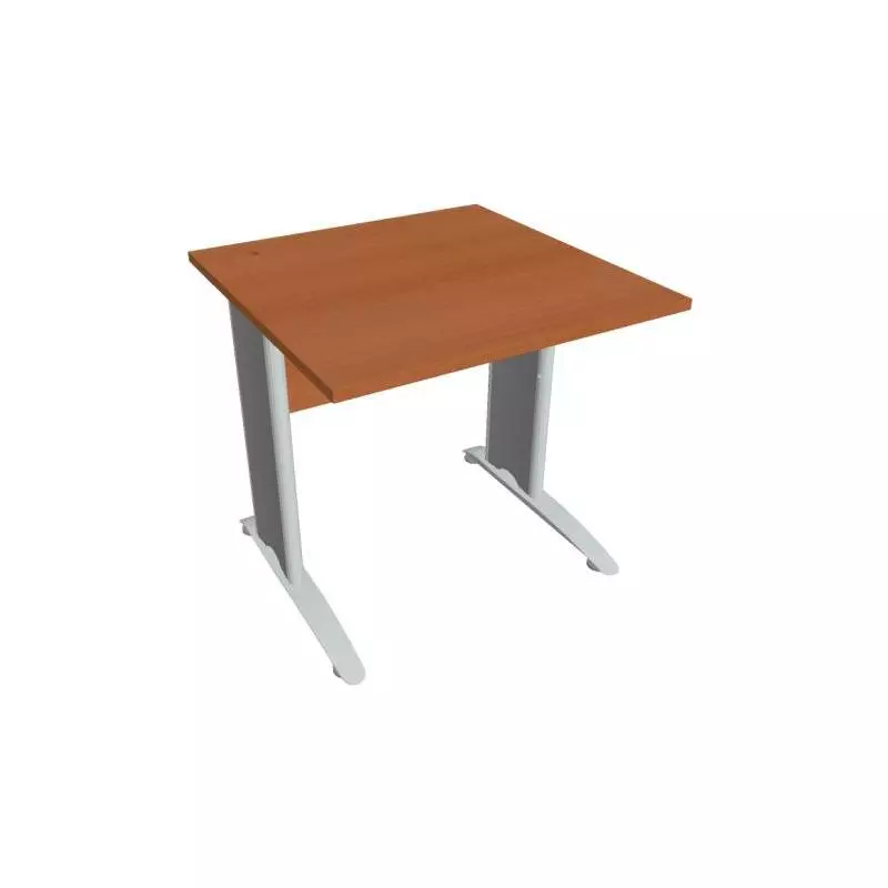 Pracovný stôl Cross, 80x75,5x80 cm, čerešňa/kov Pracovný stôl Cross, 80x75,5x80 cm, čerešňa/kov