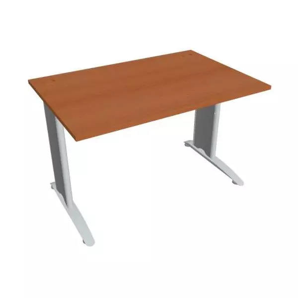 Pracovný stôl Flex, 120x75,5x80 cm, čerešňa/kov