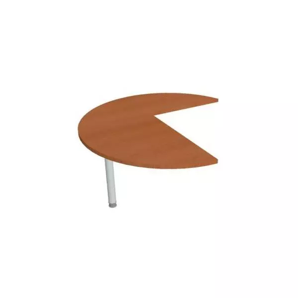 Doplnkový stôl Flex, ľavý, 120x75,5x(80x60) cm, čerešňa/kov